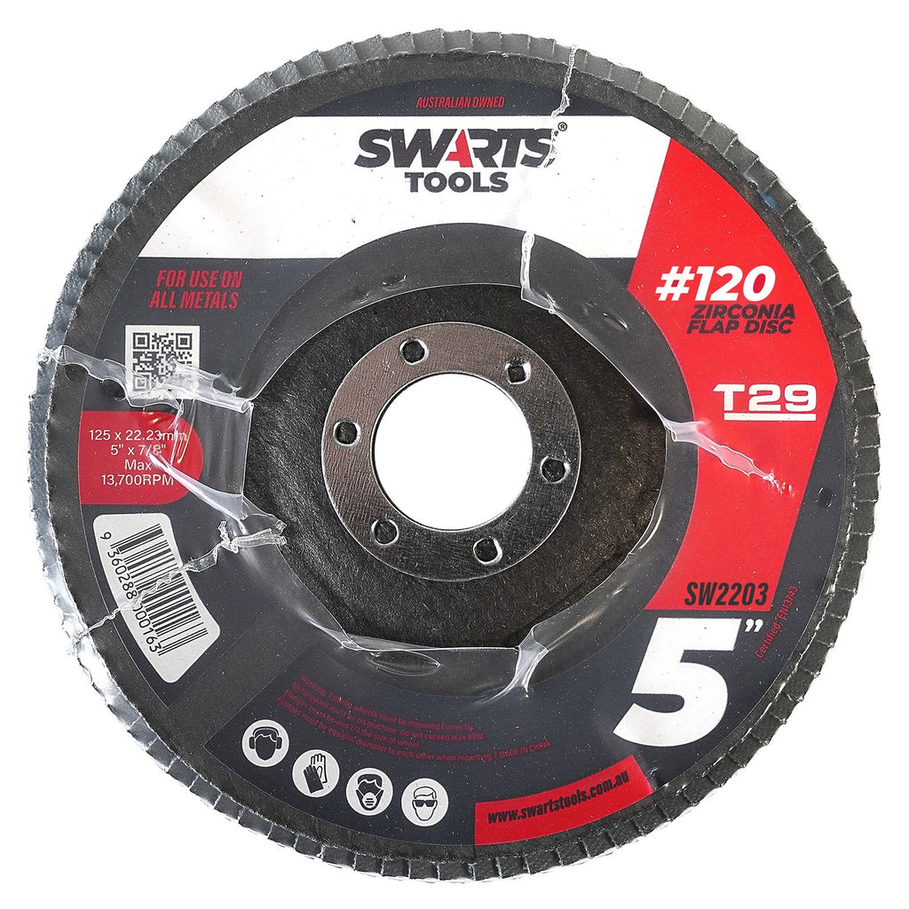 5" 125mm Zirconia Flap Disc – Grinder Sanding Disk for Metal