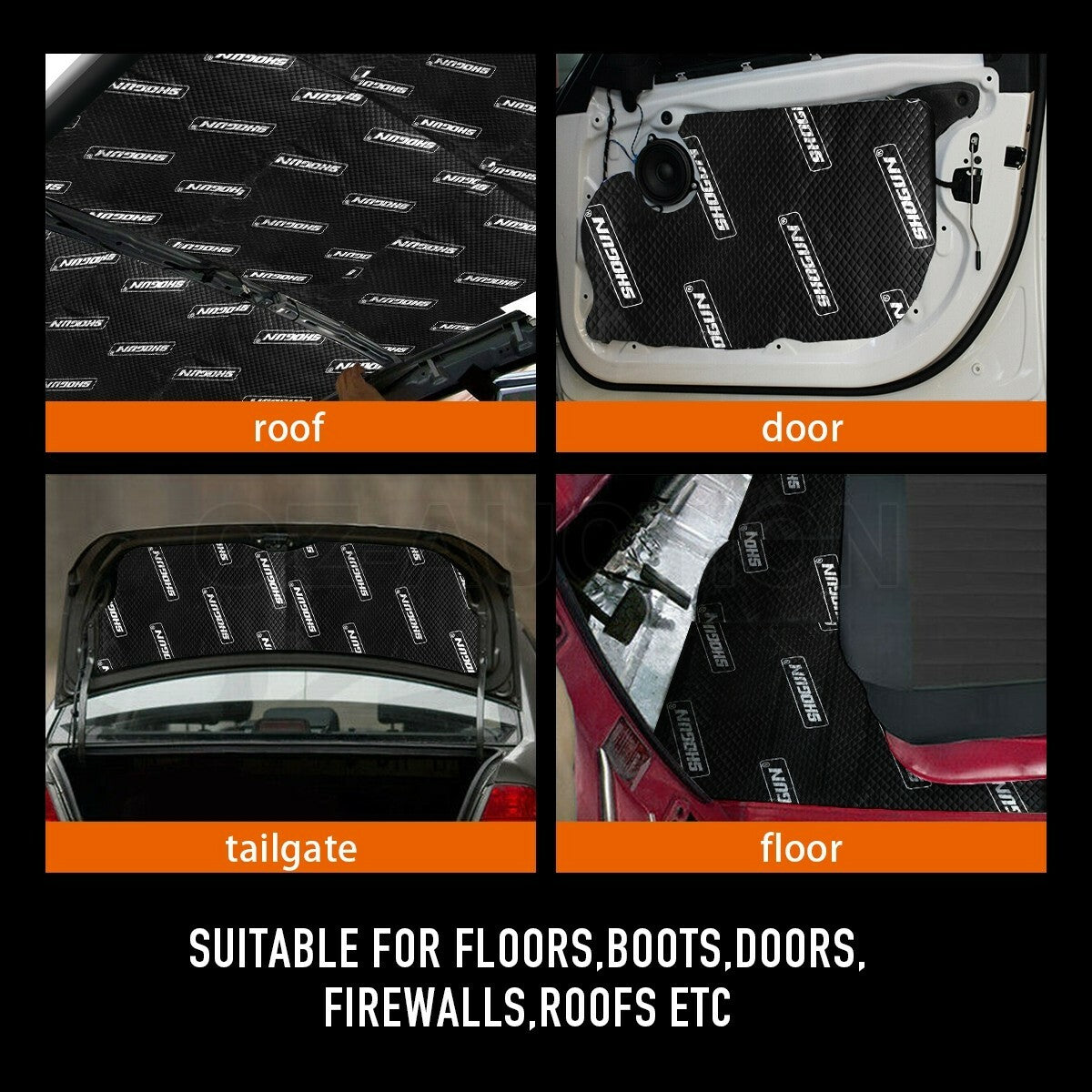 4m² 20Pc Car & Truck Sound Deadener – Butyl Rubber Mat, Heat Proof