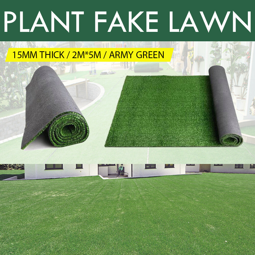 2x5M Artificial Grass – Synthetic Turf Lawn Mat Green Flooring