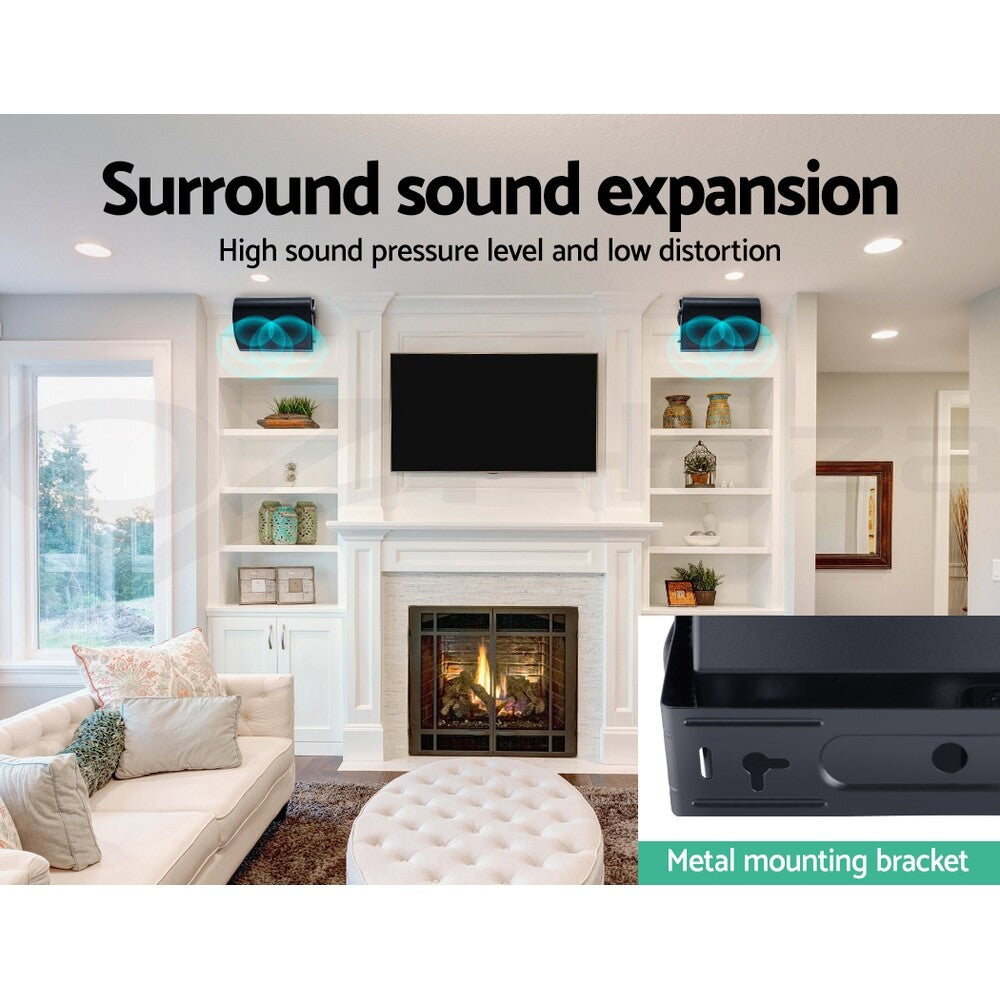 2-Way Waterproof Speakers 150W Indoor Outdoor In-Wall Stereo