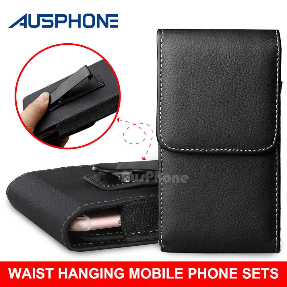 Leather Case Holster Pouch with Belt Clip for iPhone