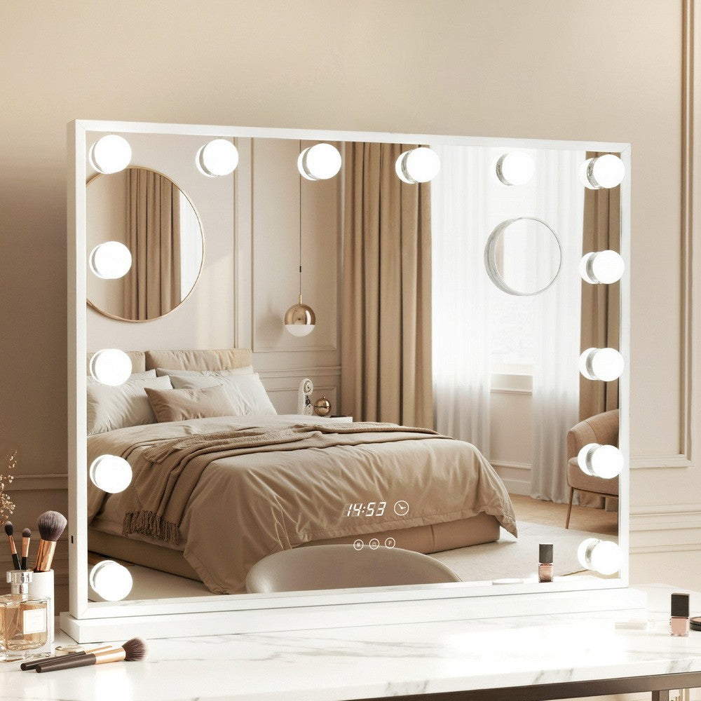 Hollywood Makeup Mirror LED Vanity Tabletop 60x52cm White