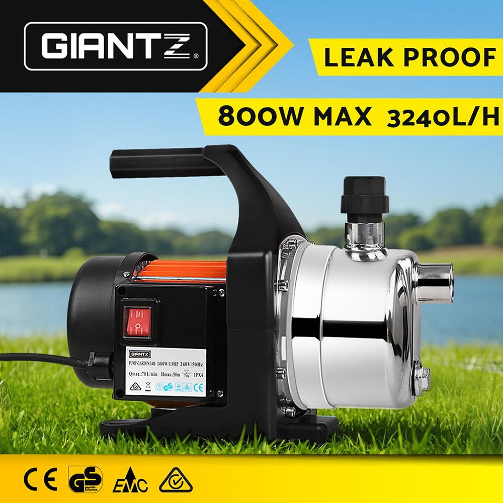 800W Garden Water Pump High Pressure Irrigation Tank Rain