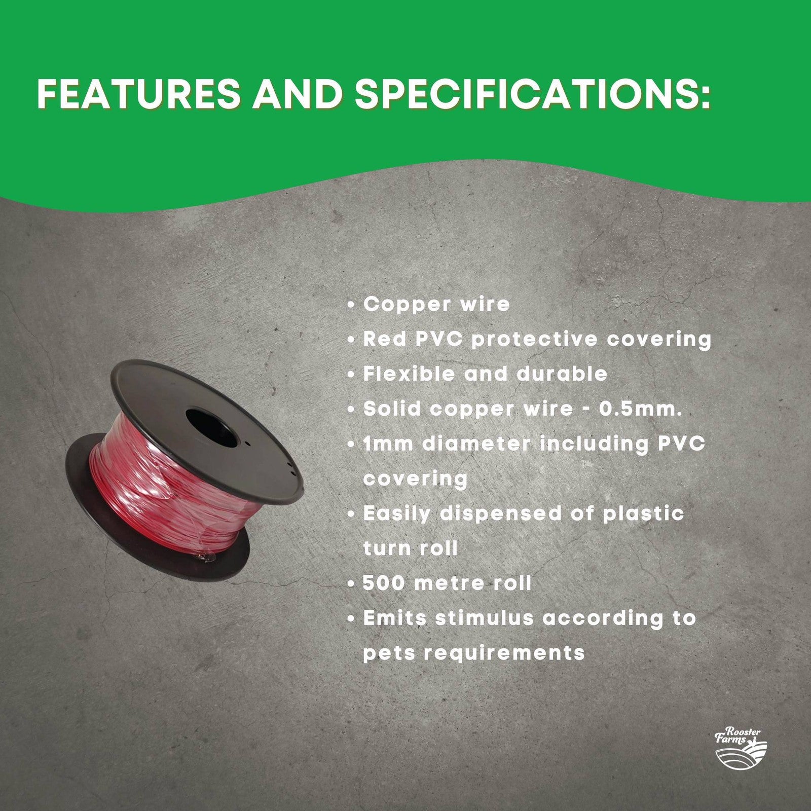 Underground Dog Boundary Fence Wire Compatible with TP16