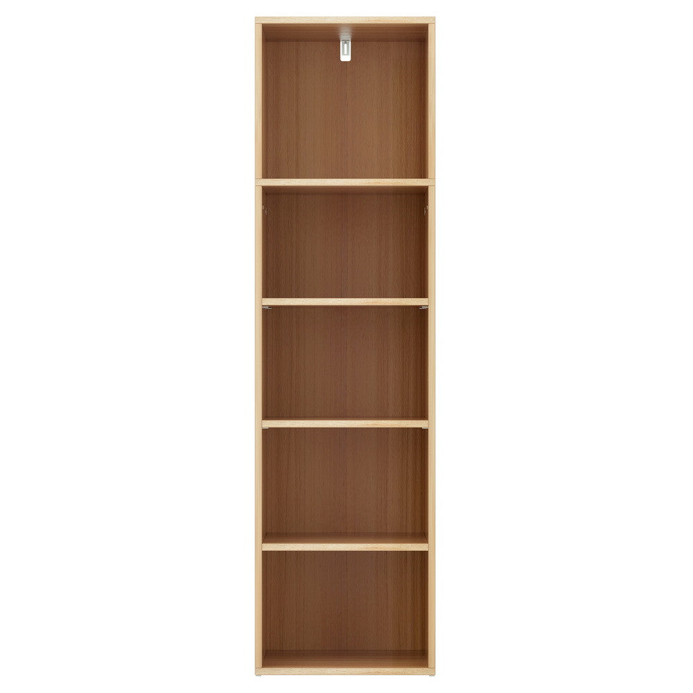5 Tier Cube Bookshelf Display Book CD DVD Storage Pine