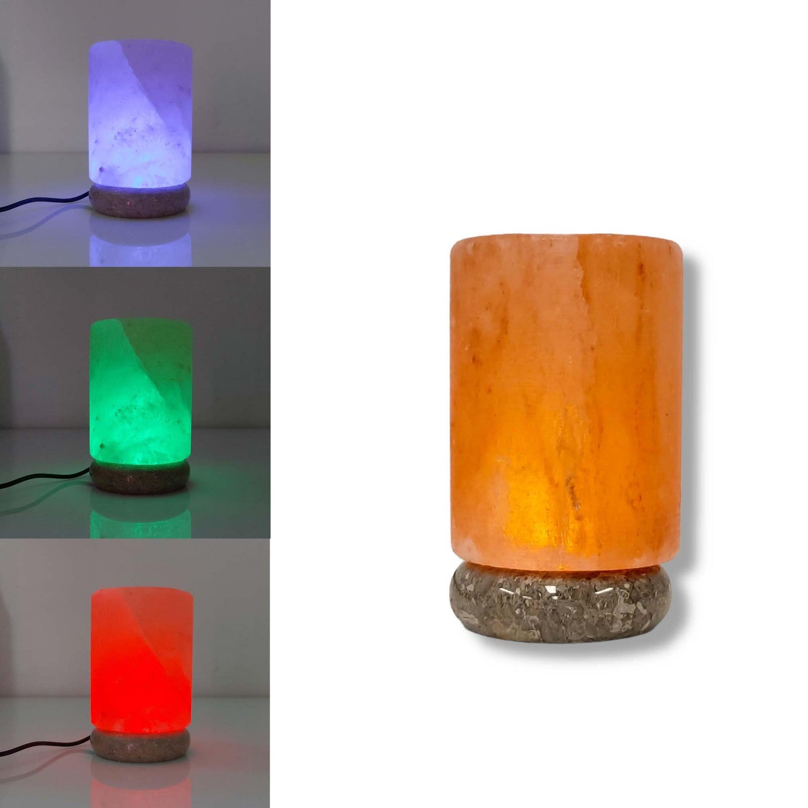 USB Himalayan Salt Lamp with Colour Changing LED Light