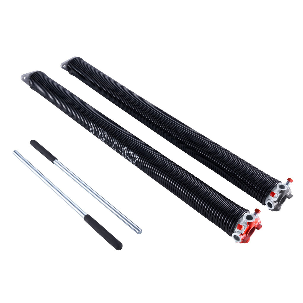 Uimoso Garage Door Torsion Springs Pair of 0.25 x 2 x 32 inch with Winding Bars