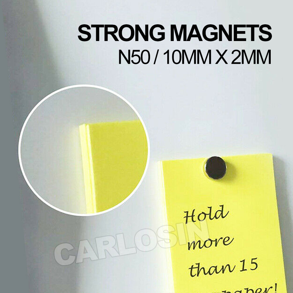 100x Neodymium Disc Magnets N35 Super Strong Round 10x2mm