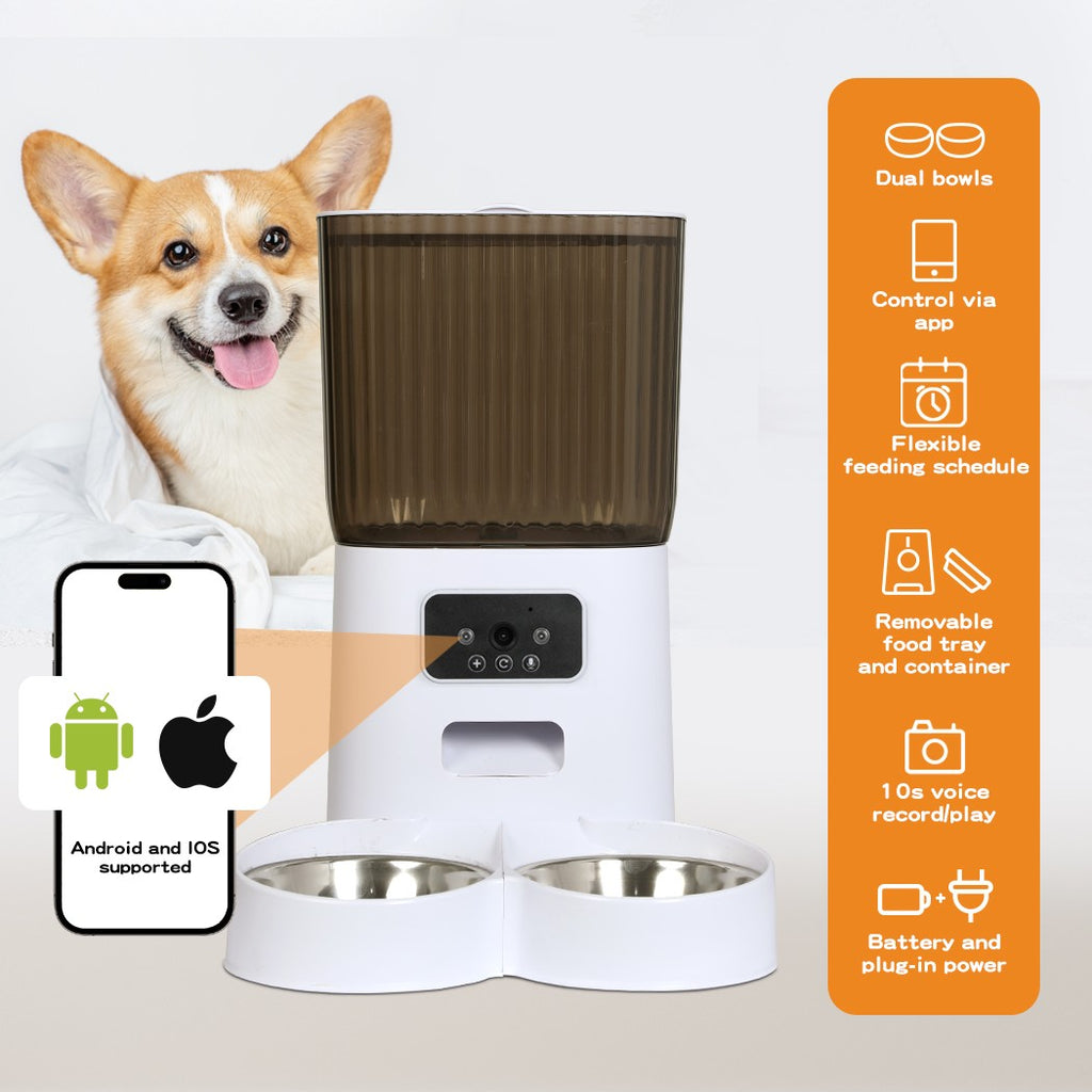 5L Pawz Pet Feeder – Automatic WiFi Food Dispenser for Cats & Dogs