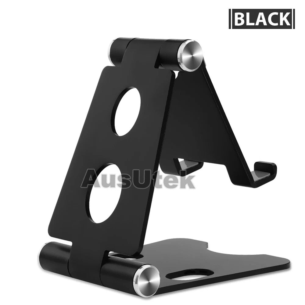 Universal Folding Aluminum Tablet Mount Holder Stand For iPad iPhone Samsung
