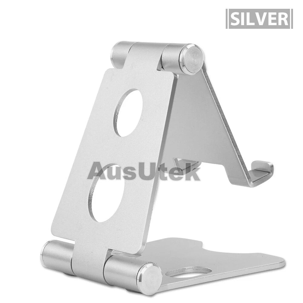 Universal Folding Aluminum Tablet Mount Holder Stand For iPad iPhone Samsung