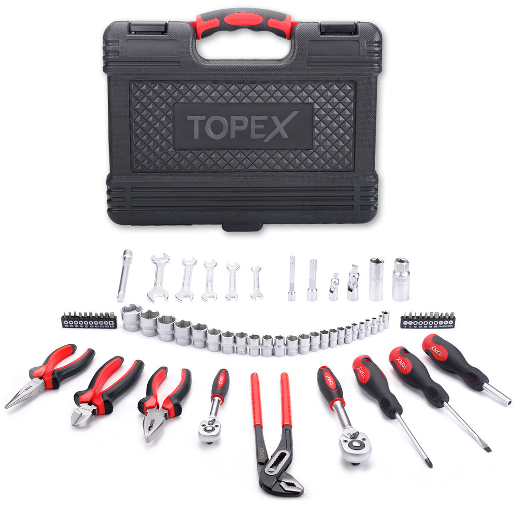 65pc Hand Tool Set – Portable Mechanics & Automotive Repair Kit