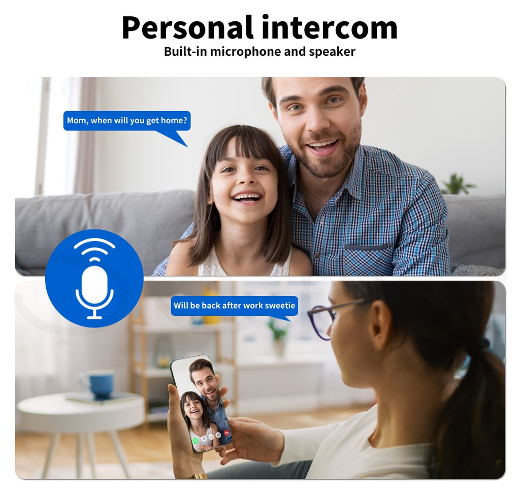 Home Security Camera – Wireless Indoor/Outdoor WiFi CCTV 360° Monitor C6N