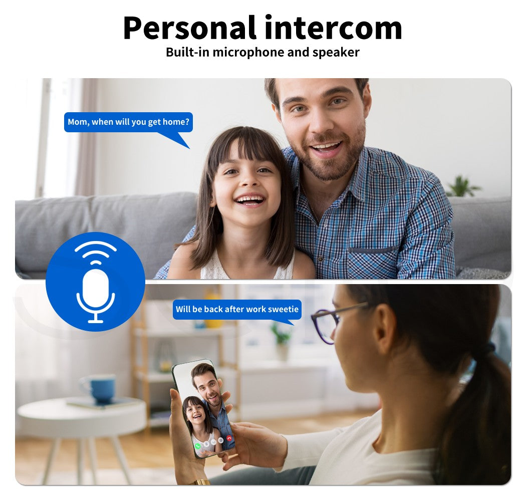 Home Security Camera – Wireless Indoor/Outdoor WiFi CCTV 360° Monitor C6N