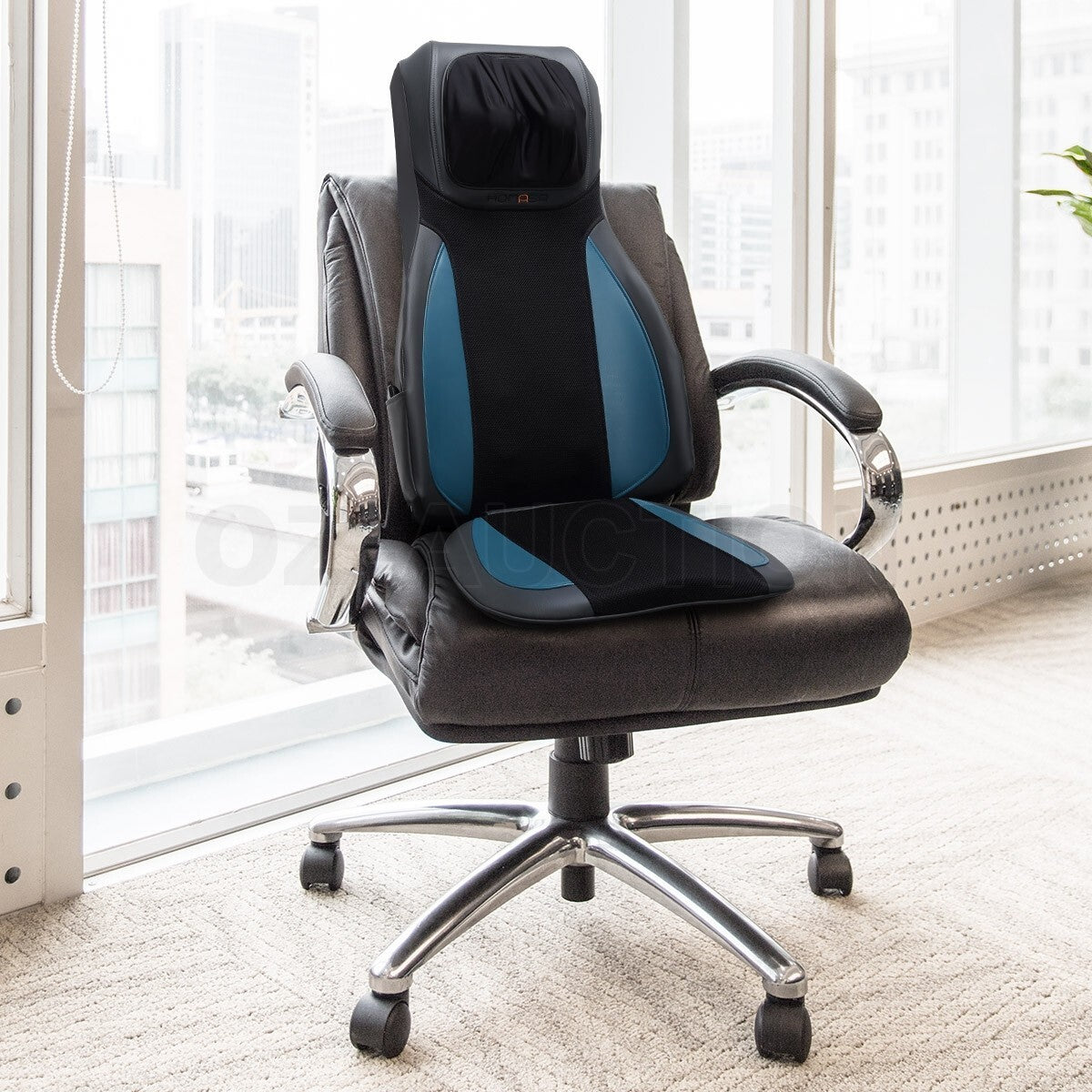 Shiatsu Massage Cushion – 12 Nodes Full Body, Neck & Back for Car/Chair