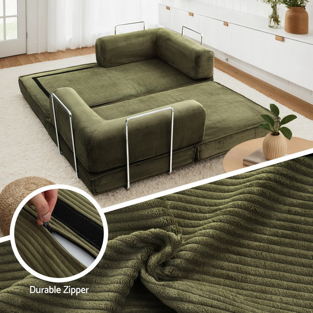 Convertible Folding Sofa Bed Pull Out Mattress Couch