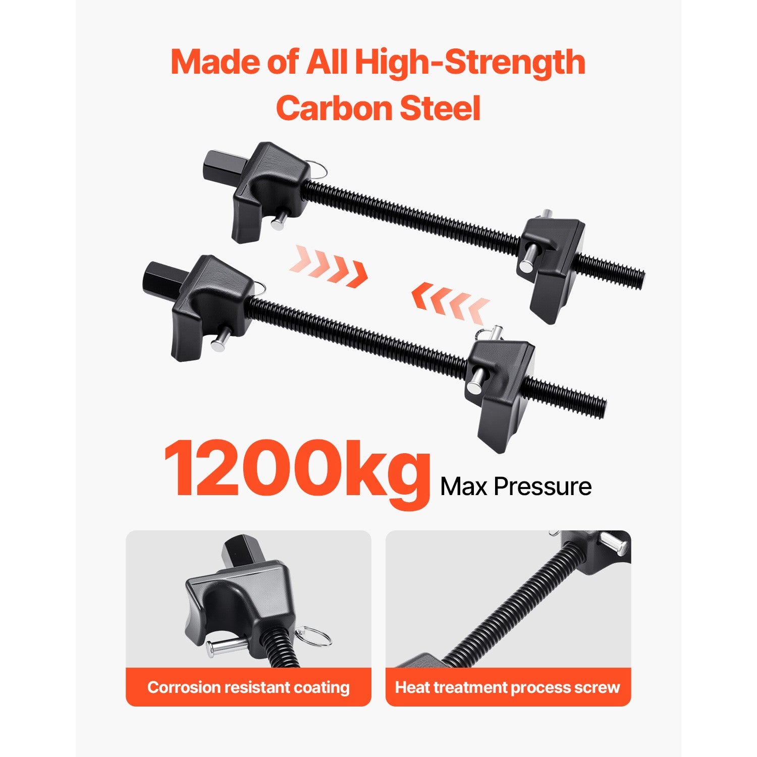 Uimoso Strut Coil Spring Compressor Set, 2-Piece, 10.4-Inch Compression Range