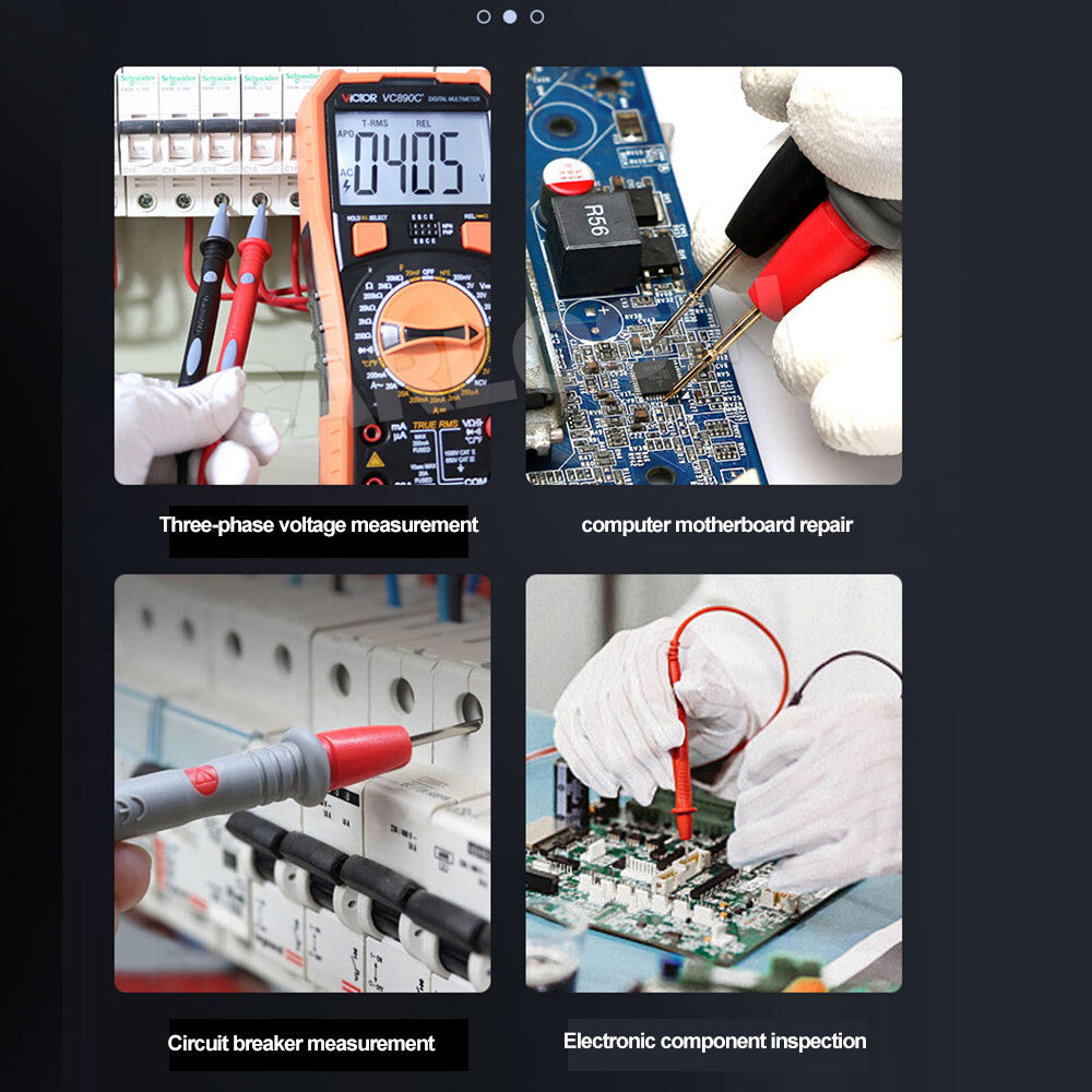 Multimeter Test Leads for Fluke Meter with Alligator Clip Probes 1000V 20A