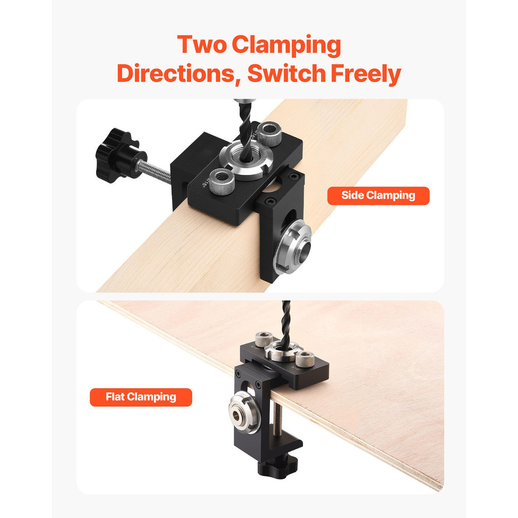 Uimoso Self-Centering Doweling Jig Kit with 3 Drill Bits for Woodworking