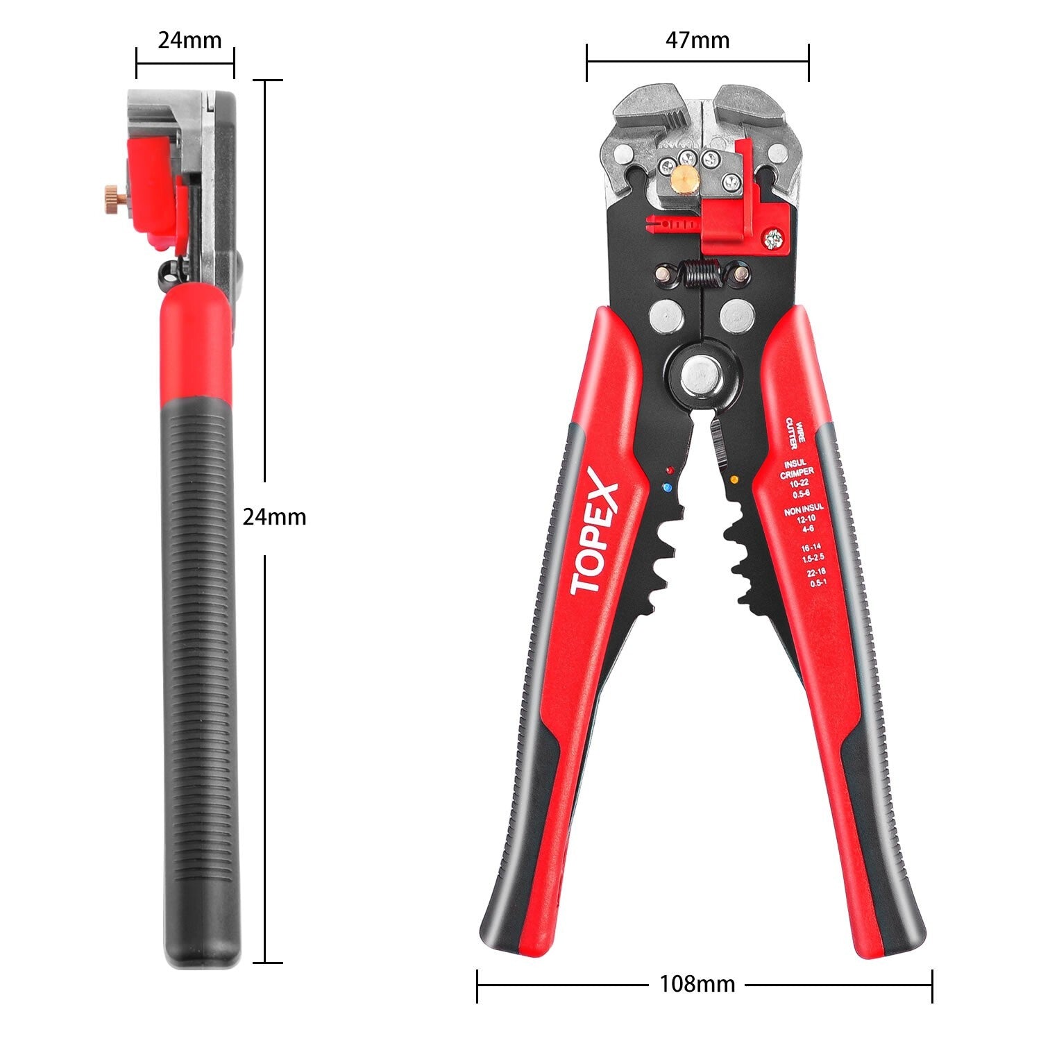 260pc Wire Stripper & Crimper Set – Self-Adjustable Pliers & Terminals