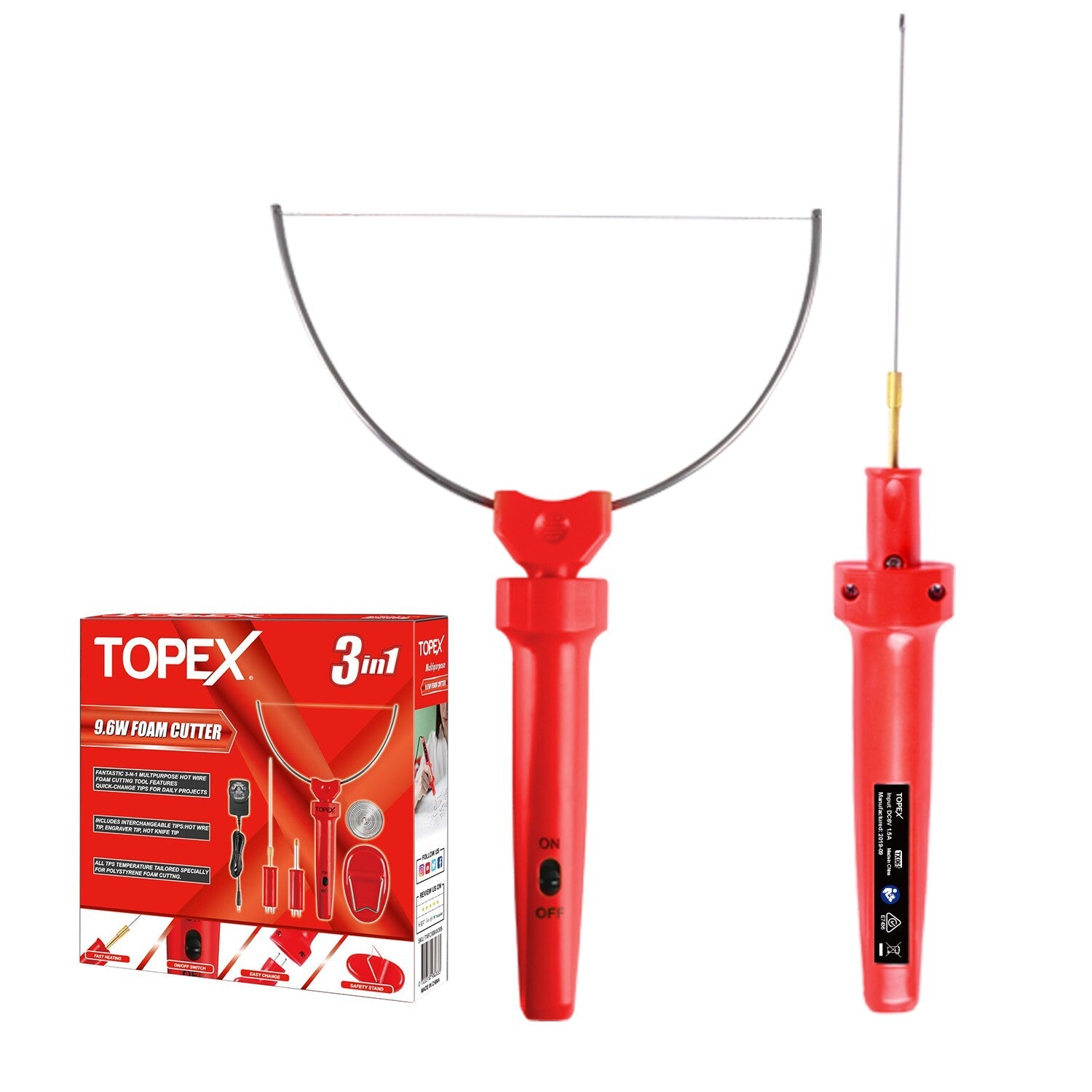 3-in-1 Hot Wire Foam Cutter – Styrofoam & Polystyrene Tool Set