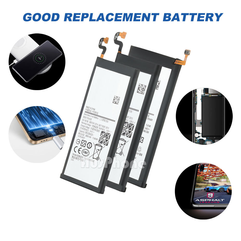 Premium Battery Replacement for Samsung Galaxy S5 S7 S8 S9 S10 Plus