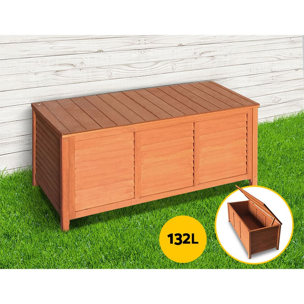 Gardeon Outdoor Storage Box Container Lockable Indoor Toy Tools Shed Garden