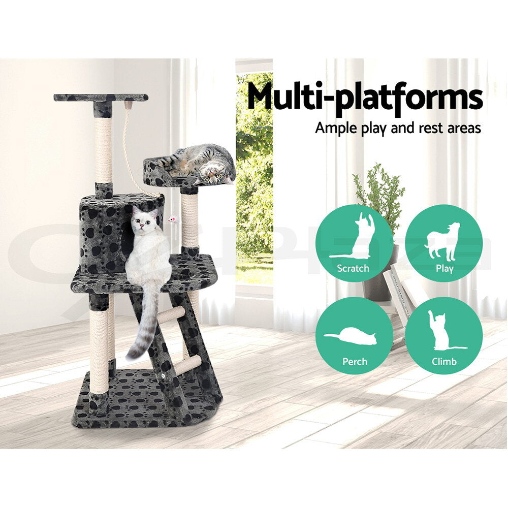 120cm Cat Tree Tower Scratching Post Bed Condo Toys