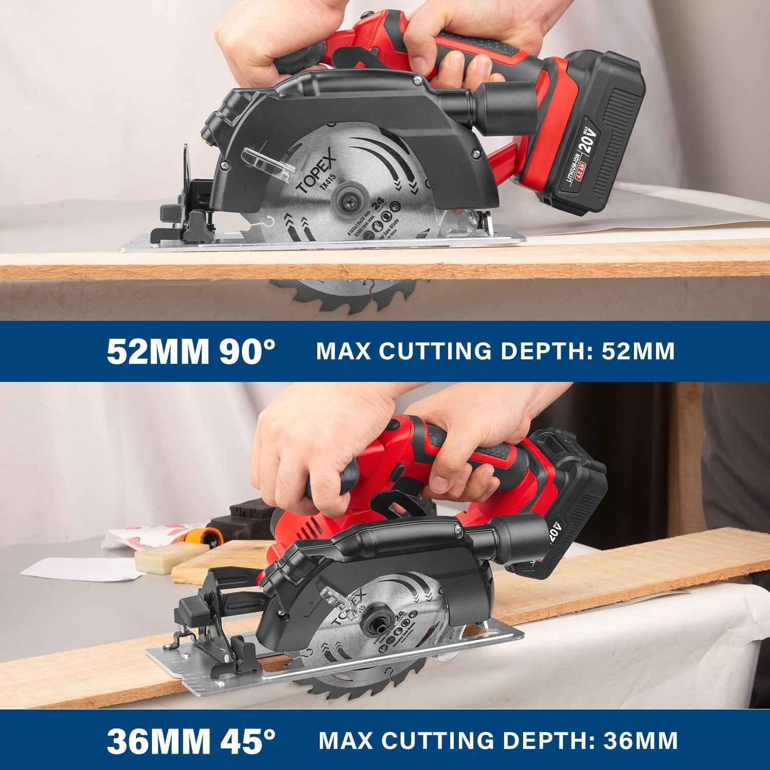 20V Cordless Drill & Impact Driver Kit – Grinder, Saw & LED Torch