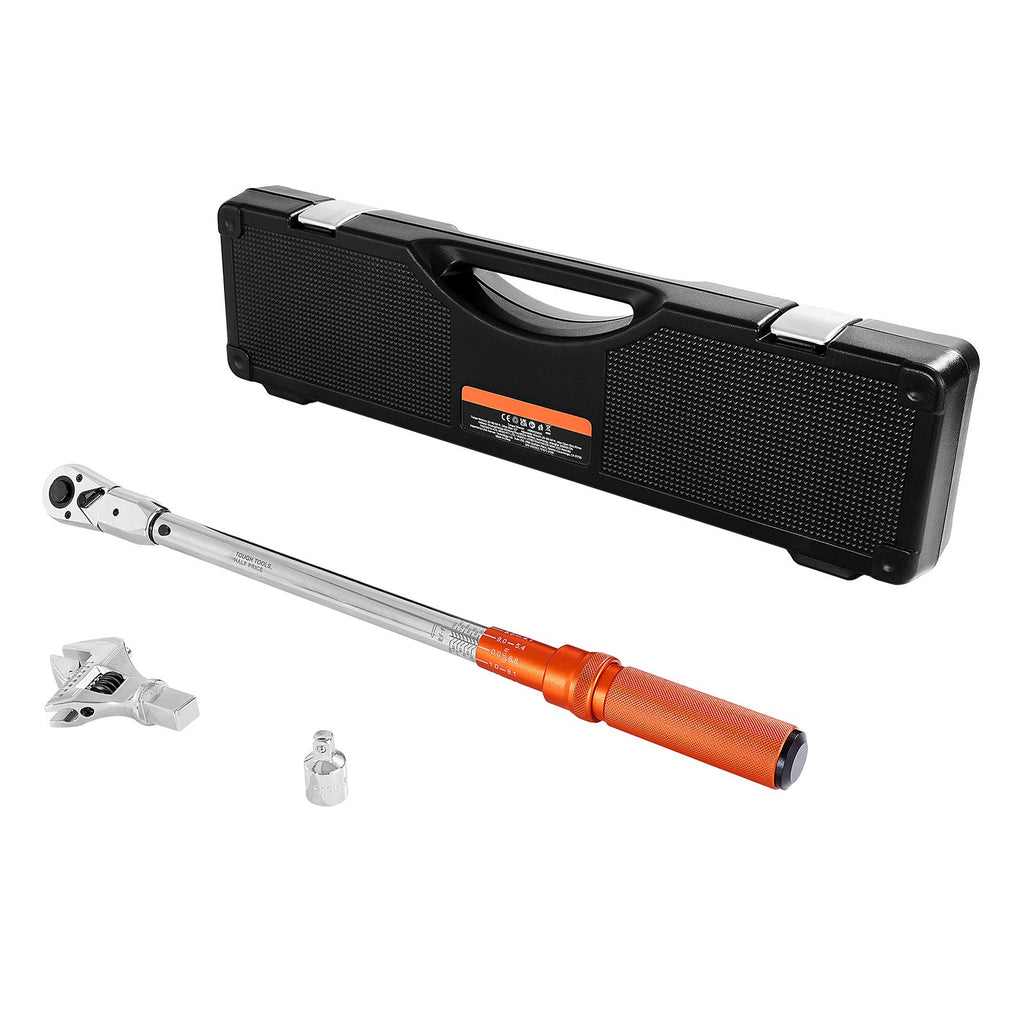 Uimoso Adjustable Click Torque Wrench 1/2 In Drive 20-160 lbf-ft/27.1-216.8 N.m