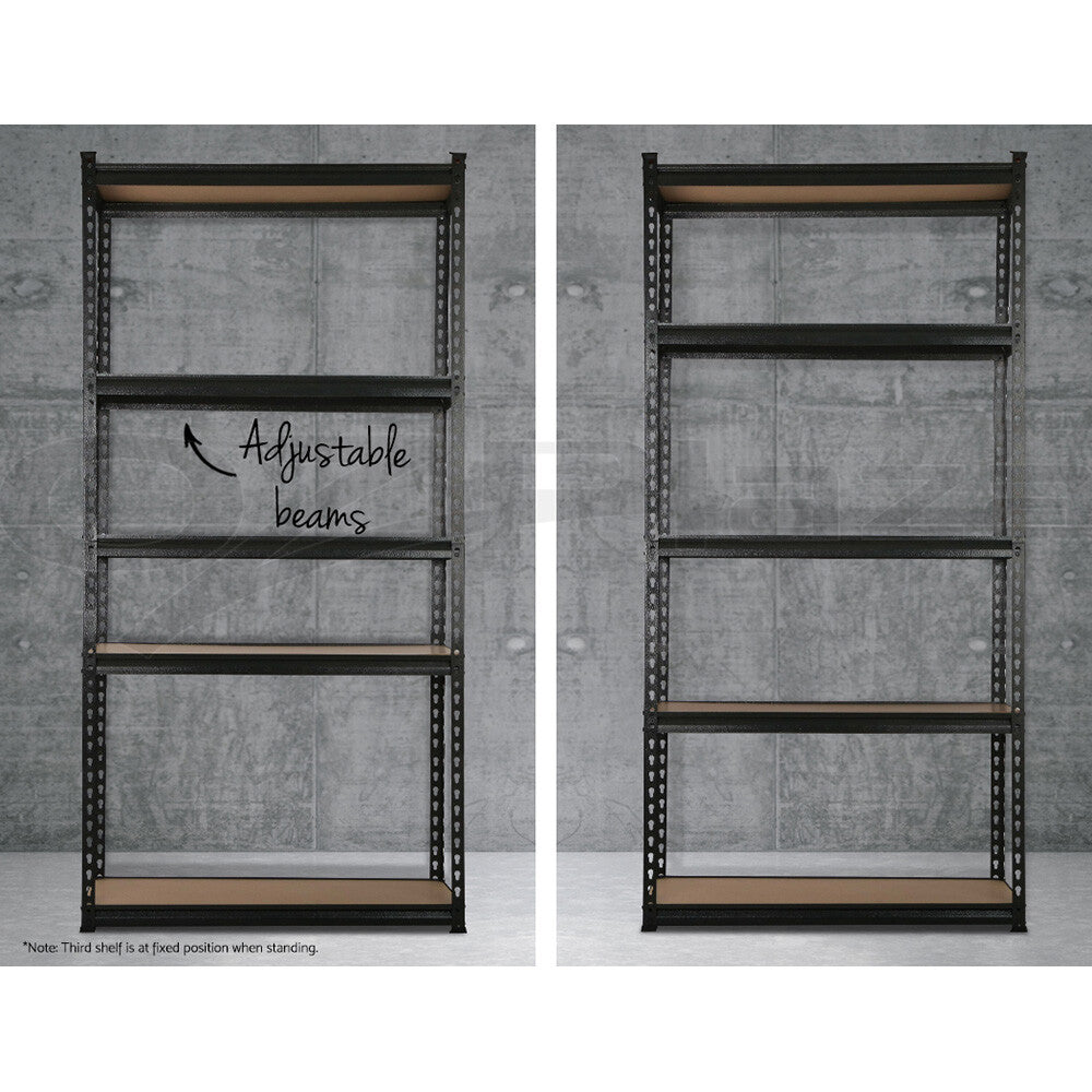 Giantz 2x1.5M Garage Shelving Warehouse Rack Pallet Racking Storage Shelve Black