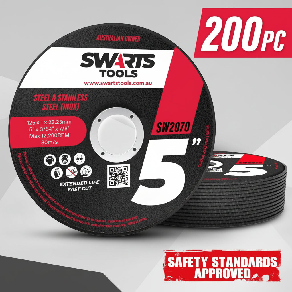 5" 125mm Thin Cut-Off Discs – Grinder Wheels for Metal/Steel