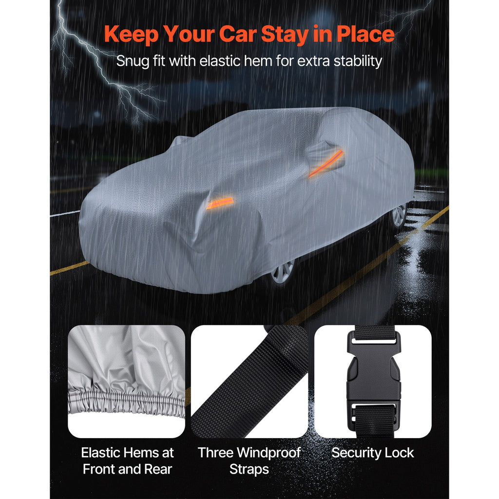 Uimoso Protective Car Cover for Full-Size European Sedans - Weather Resistant