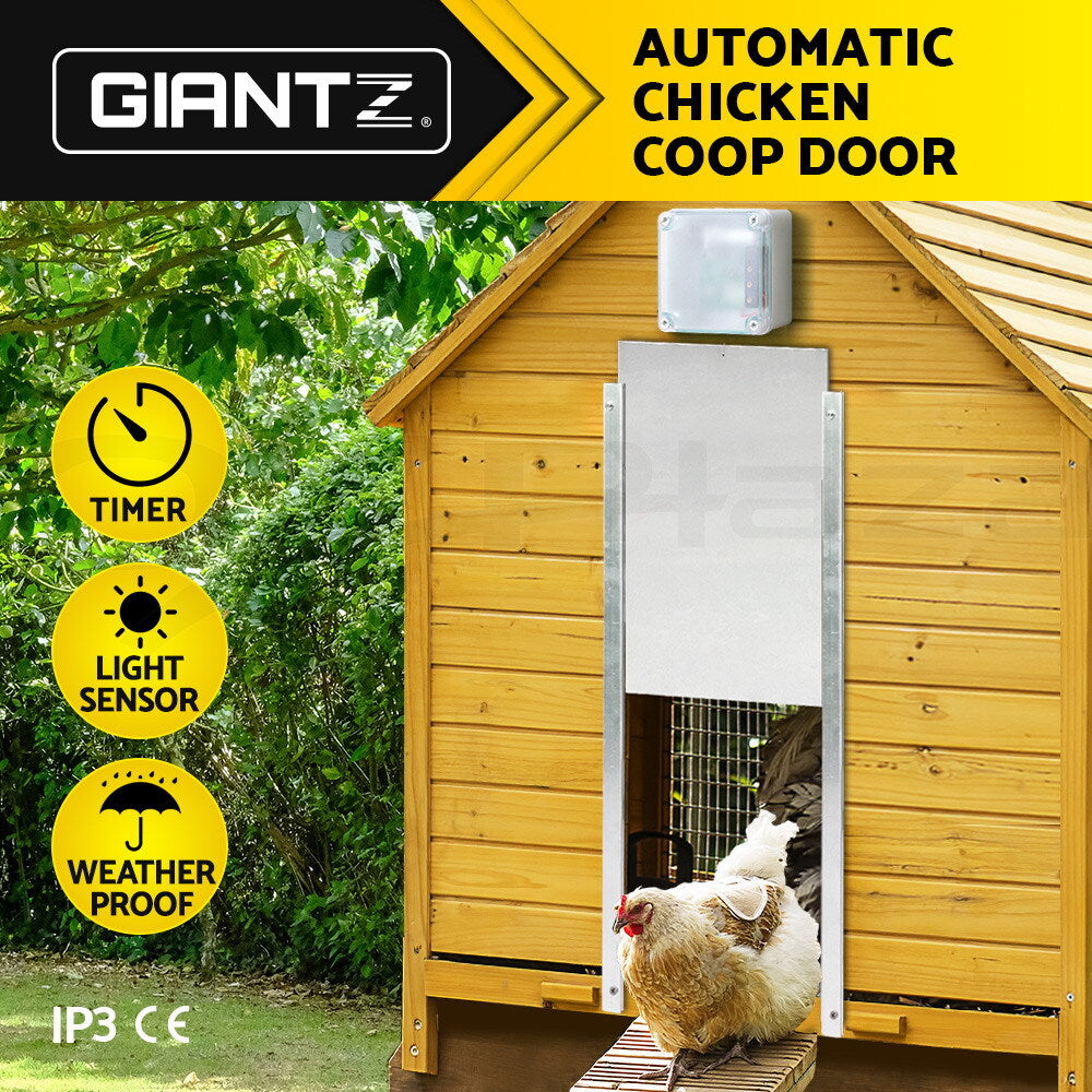 Automatic Chicken Coop Door Opener Timer Auto Light Sensor