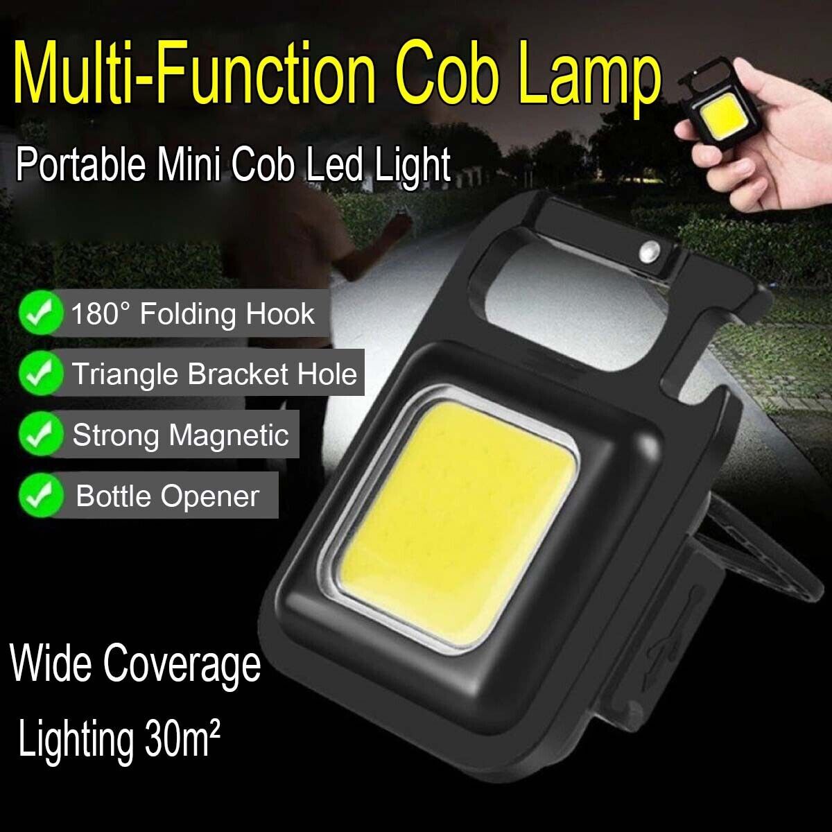 Waterproof COB LED Headlight – Motion Sensor for Running, Fishing & Travel
