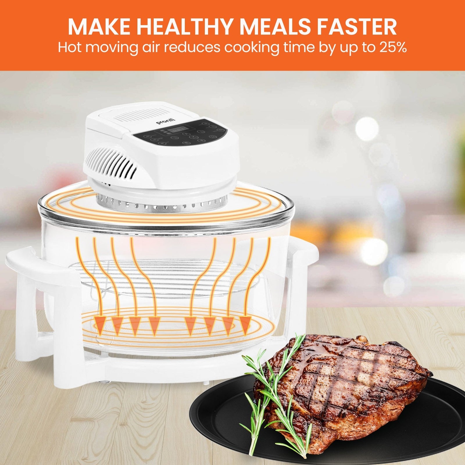 Pronti Digital Convection Oven 17L 1400W Turbo Cooking