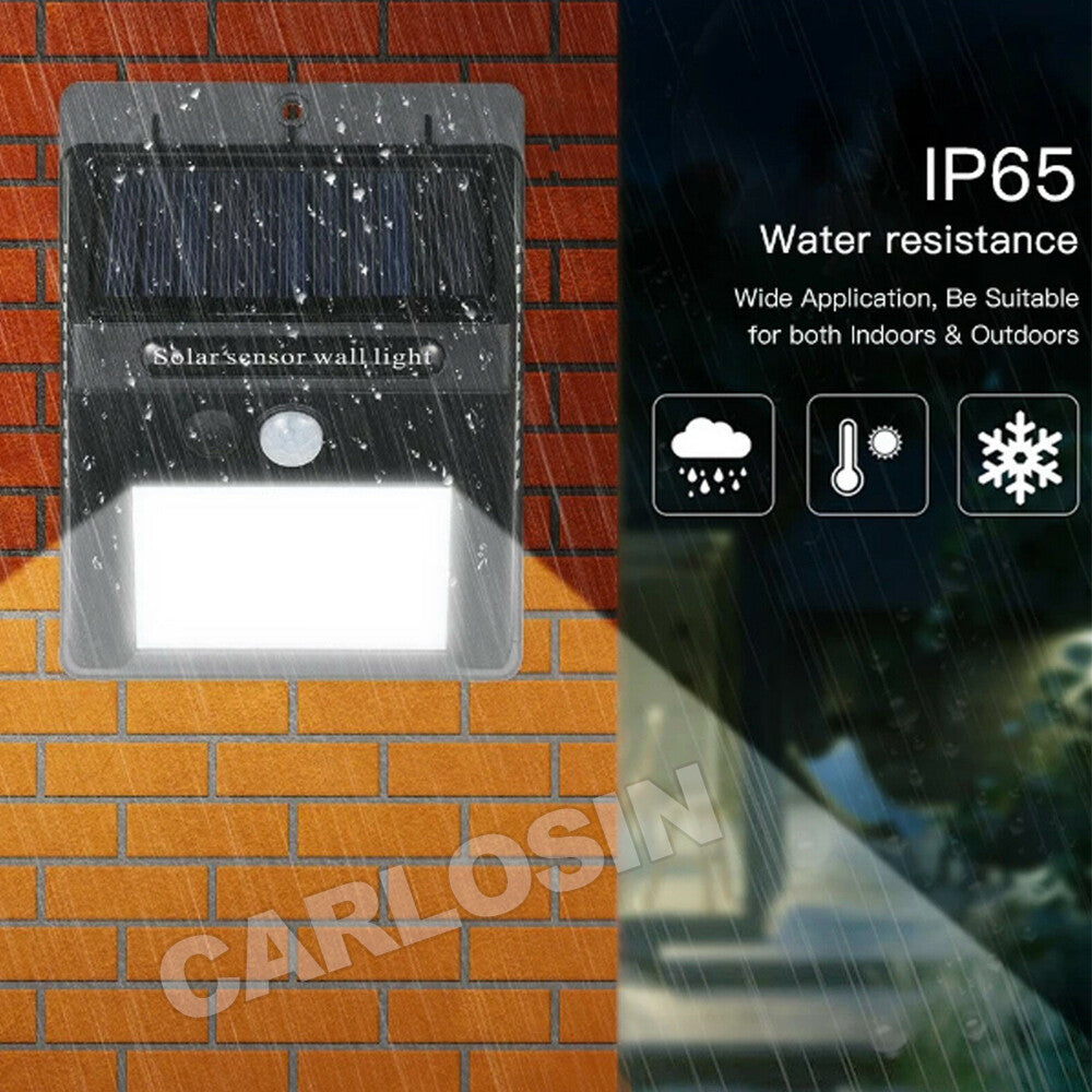 4PCS Solar Powered PIR Motion Sensor Light 20 LED Outdoor Security