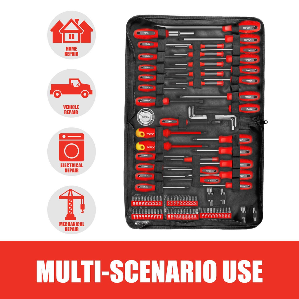 100pc Screw driver Bit Set – Non-Slip Precision with Oxford Bag