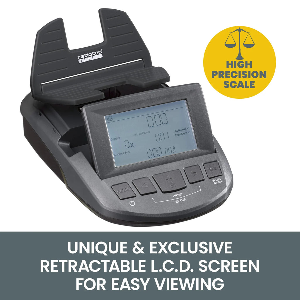 Digital Money Counter Scales for Australian Notes and Coins