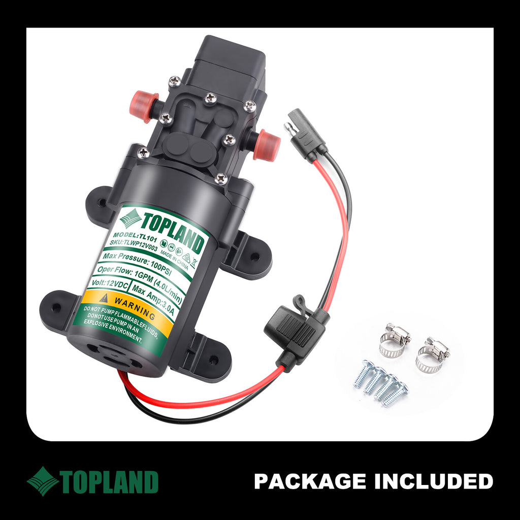12V Caravan/Boat Water Pump – High Pressure Self-Priming