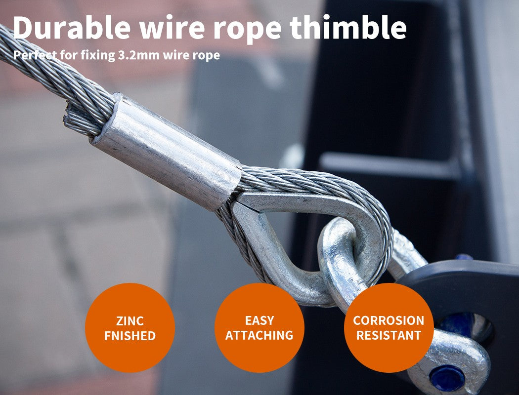 10pc Balustrade Wire Kit – Traderight Stainless Steel Rope & Eye Fork
