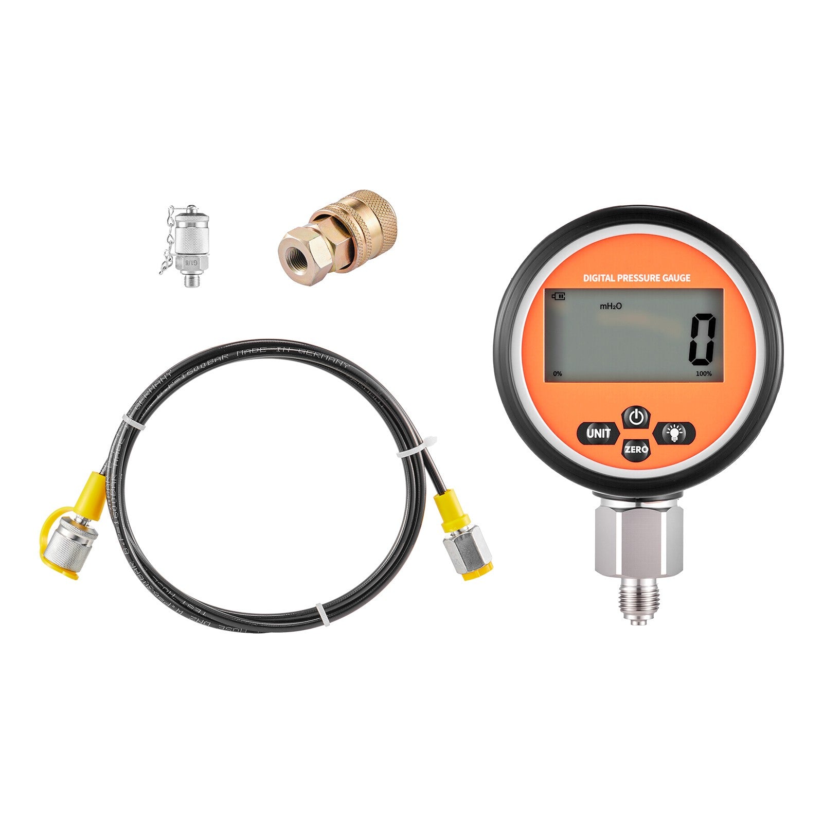 Uimoso Digital Hydraulic Pressure Test Kit with 700 Bar Gauge, Couplings, Hose