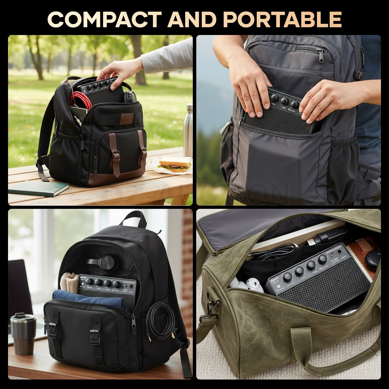 Electric Guitar Mini Amp – Bluetooth Portable 10W Practice, Clean Drive