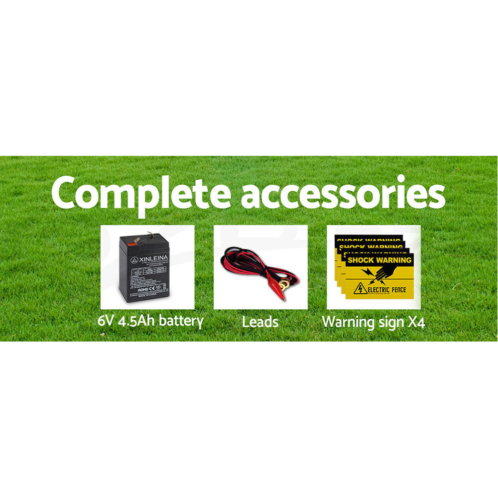 3km Solar Electric Fence Energiser 0.1J Farm Animal