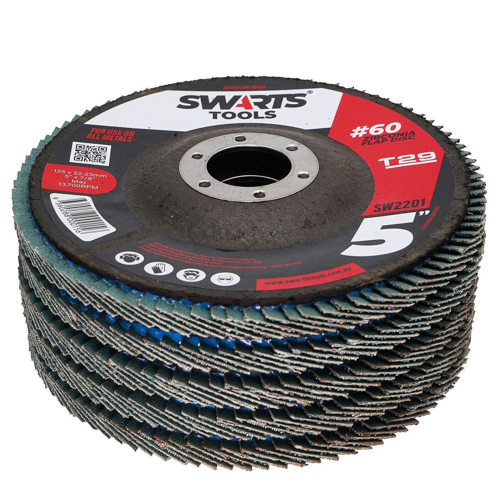 5" 125mm Zirconia Flap Disc – Grinder Sanding Disk for Metal