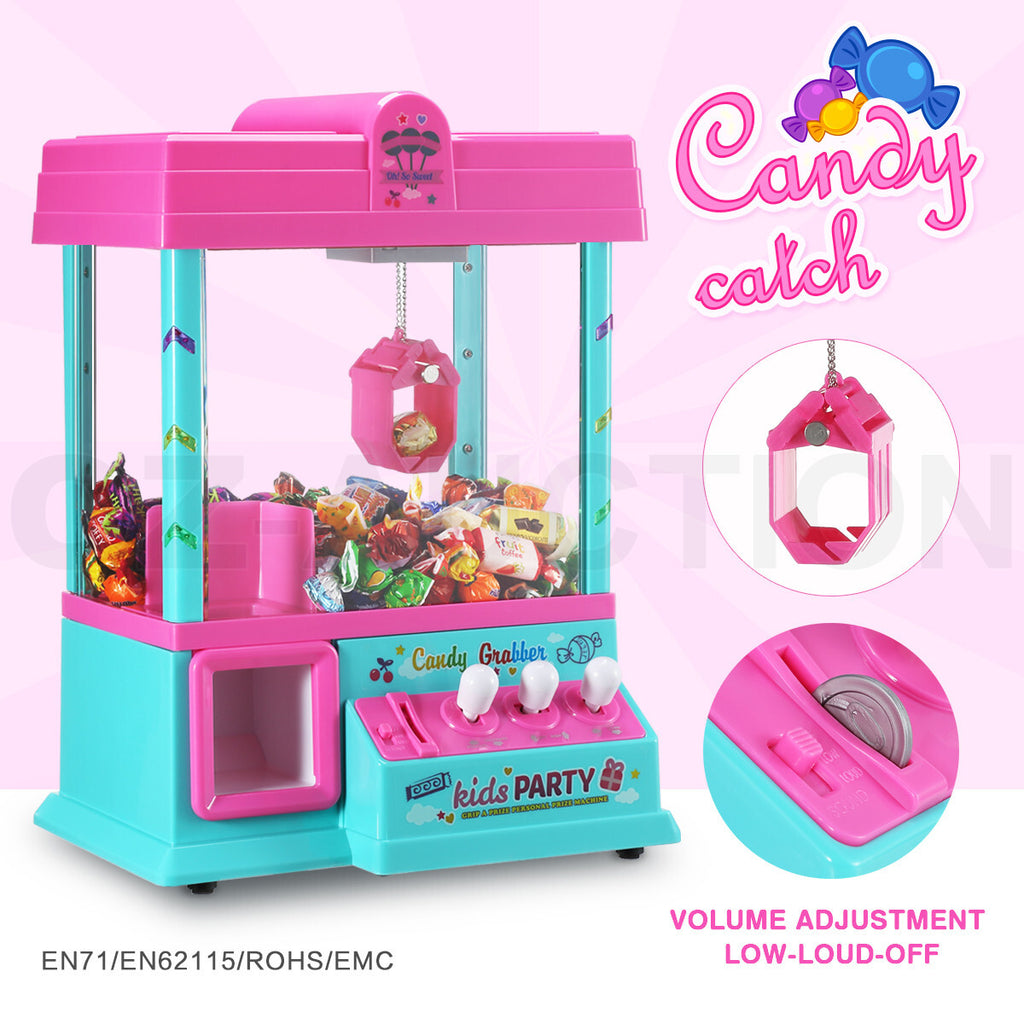Mini Toy Claw Machine – Arcade Candy Grabber with LED Lights & Music
