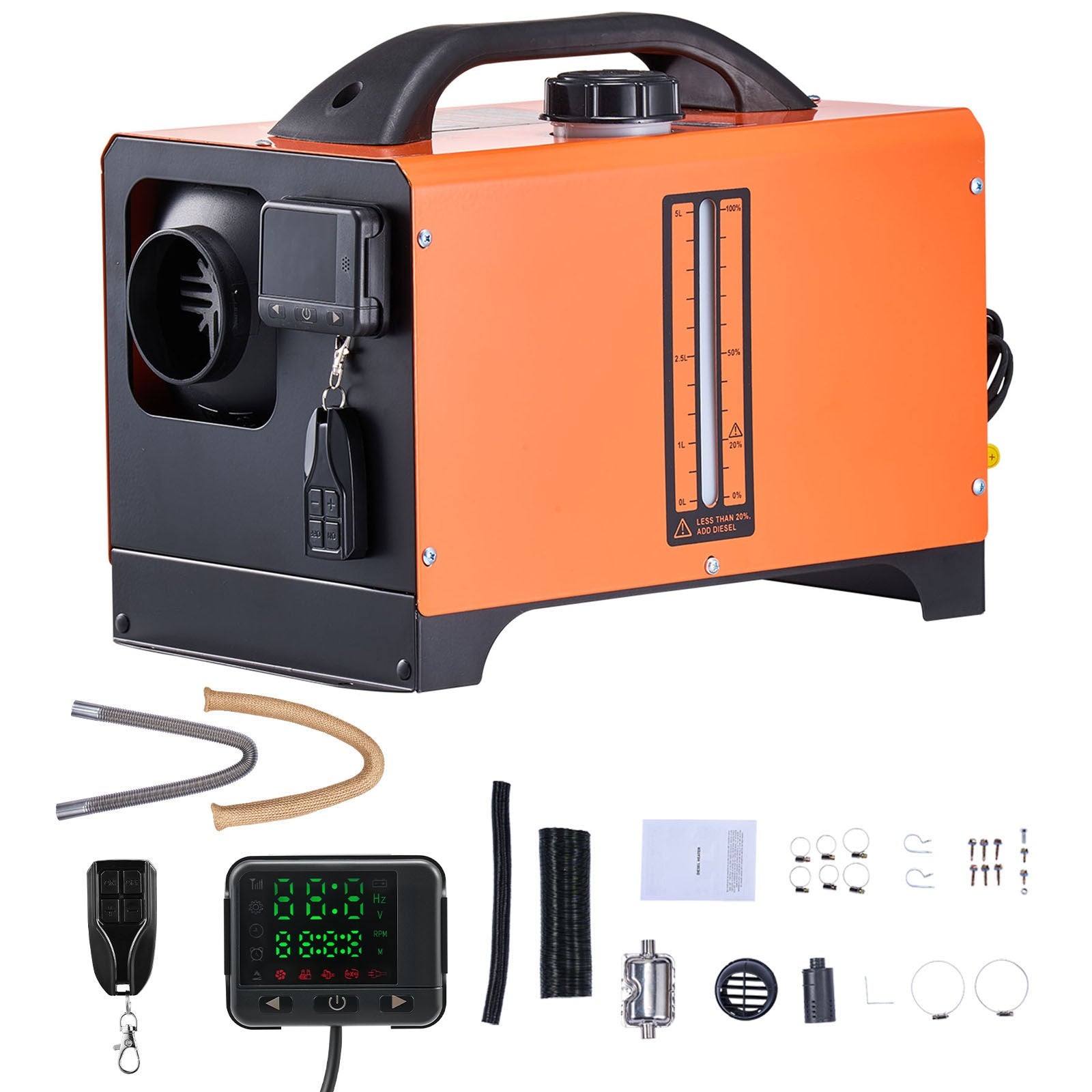 Uimoso Diesel Air Heater 8 kW 12-24 V with Digital Control Display