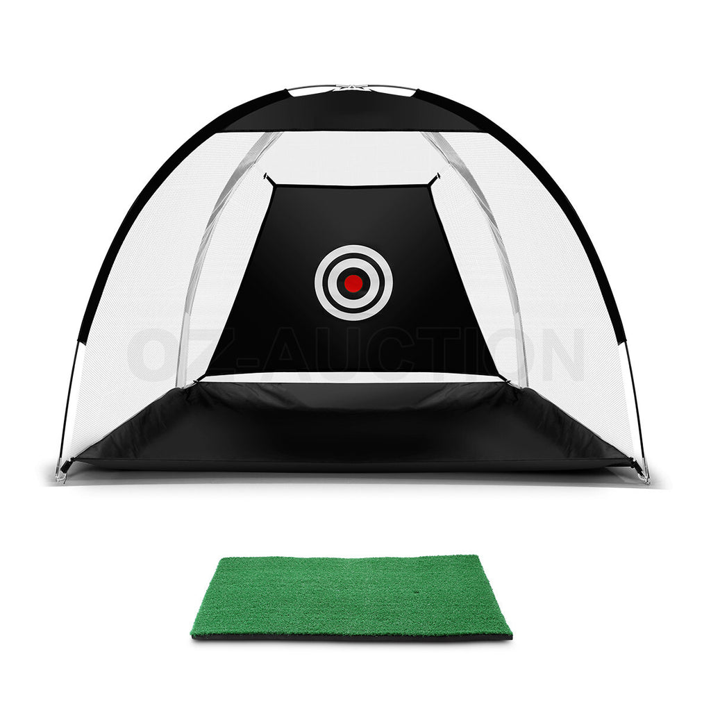 Home Golf Practice Set – Net & Mat for Driving and Chipping