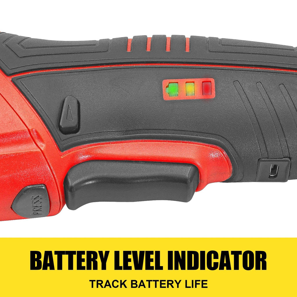 82pc Cordless Electric Screwdriver Set – 4V Max with CRV Bits