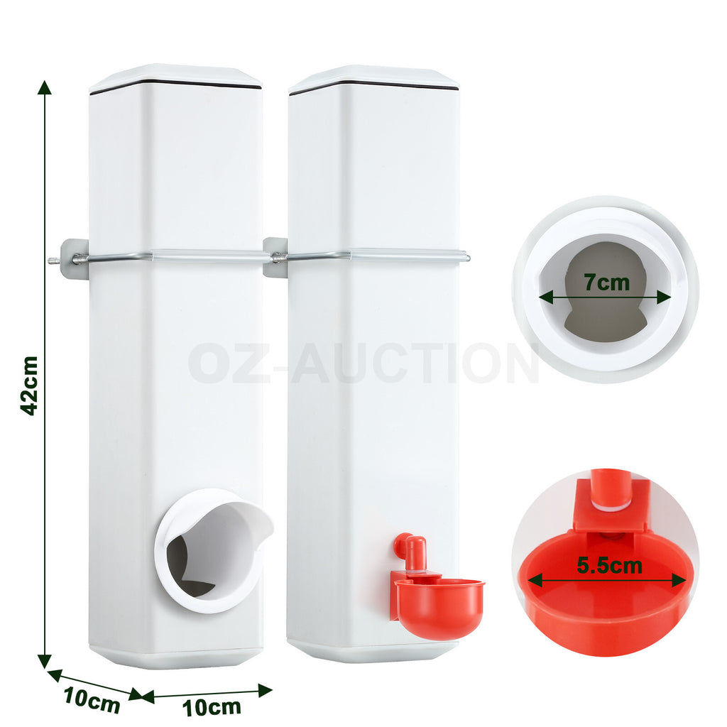 4L Automatic Chicken Water & Food Dispenser – Poultry Feeder